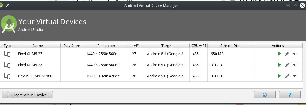 emulator android studio no such file or directory mac